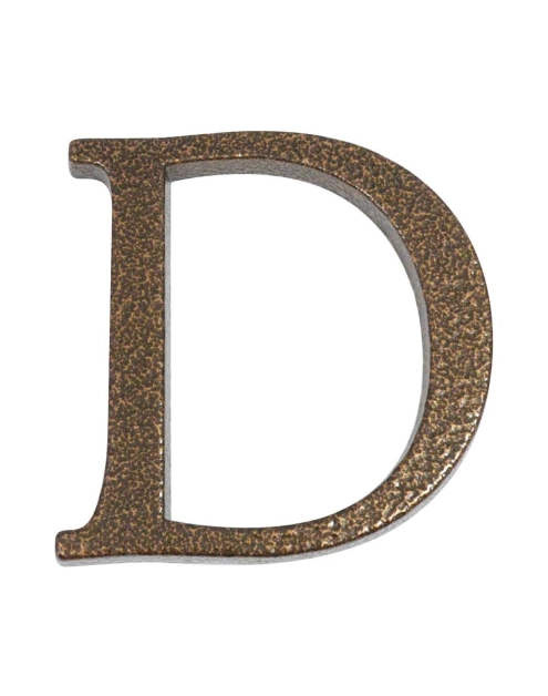 Zdjęcie: Litera aluminiowa "D" 105 mm złoty brąz METRO