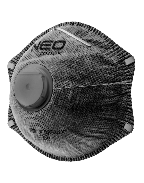 Zdjęcie: Półmaska przeciwpyłowa, z aktywnym węglem FFP2, z zaworem, 3 szt.  NEO