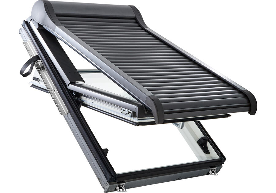 Zdjęcie: Roleta zewnętrzna do okien Designo R4/R7, 74x140 cm elektryczna z pilotem ROTO