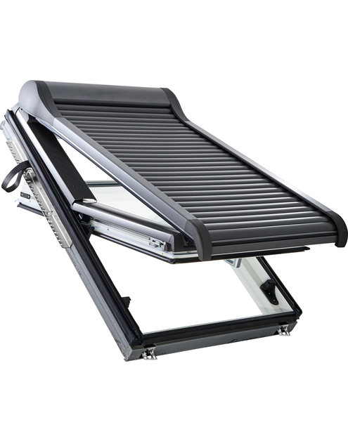 Zdjęcie: Roleta zewnętrzna do okien Designo R4/R7, 74x140 cm elektryczna z pilotem ROTO