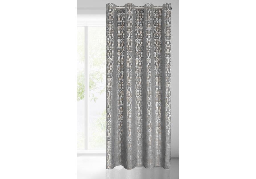 Zdjęcie: Zasłona gotowa Laura 140x250 cm stalowy EUROFIRANY