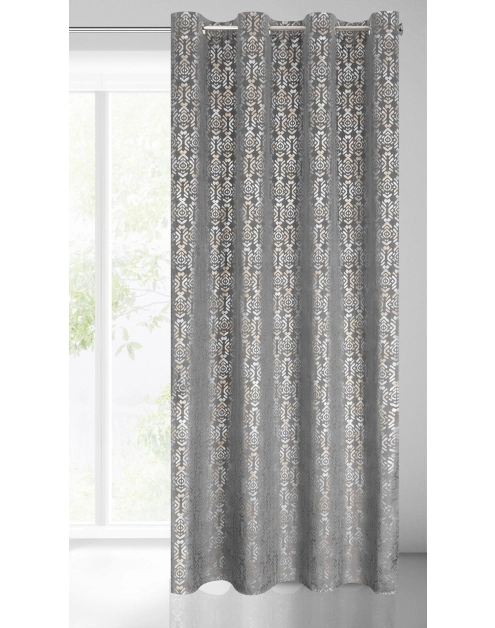 Zdjęcie: Zasłona gotowa Laura 140x250 cm stalowy EUROFIRANY
