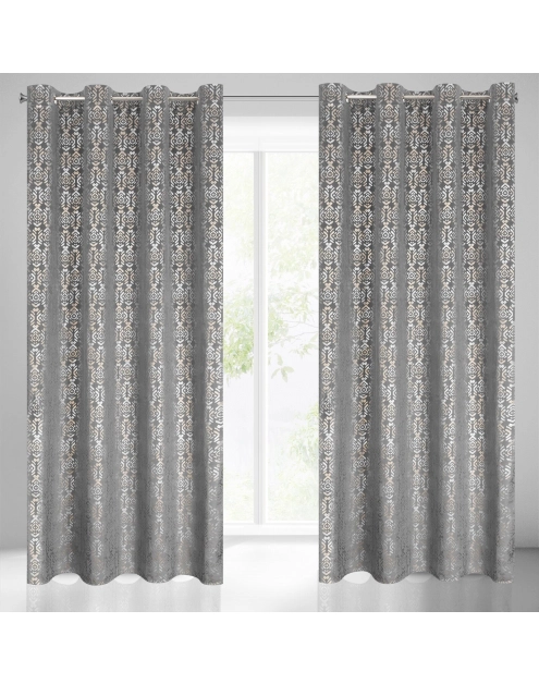 Zdjęcie: Zasłona gotowa Laura 140x250 cm stalowy EUROFIRANY