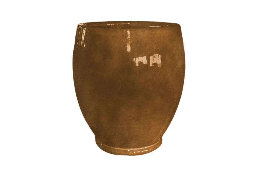 Zdjęcie: Donica 2423 szkliwo 45x43 cm brązowa mrozoodporna CERMAX