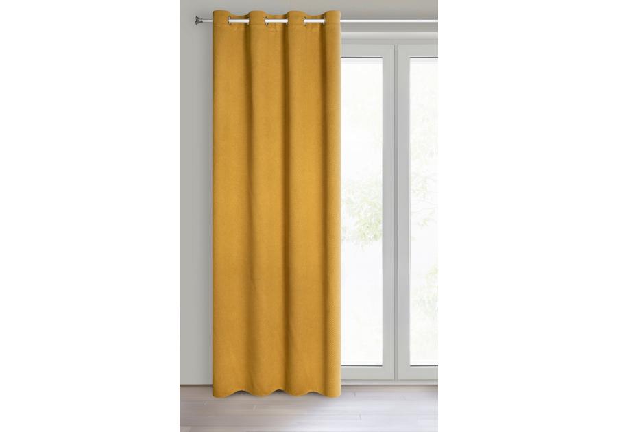 Zdjęcie: Zasłona gotowa Amaro 140x250 cm miodowy EUROFIRANY