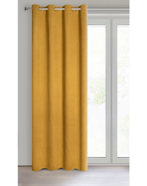 Zdjęcie: Zasłona gotowa Amaro 140x250 cm miodowy EUROFIRANY