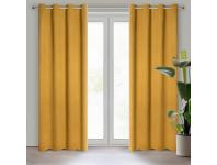 Zdjęcie: Zasłona gotowa Amaro 140x250 cm miodowy EUROFIRANY