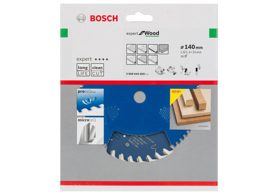 Zdjęcie: Tarcza pilarska Expert 140x20x1,8/1,3x36T BOSCH