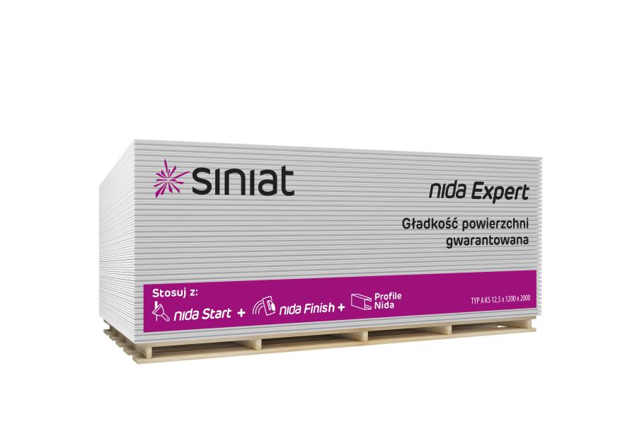 Zdjęcie: Płyta g-k 12,5x1200x2000 mm Nida Expert  SINIAT