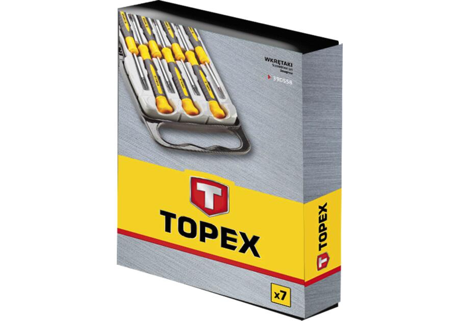 Zdjęcie: Wkrętaki precyzyjne, zestaw 7 sztuk TOPEX