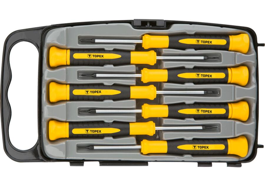 Zdjęcie: Wkrętaki precyzyjne, zestaw 7 sztuk TOPEX