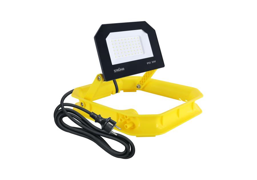 Zdjęcie: Naświetlacz SMD LED Aslan 30 W NW kolor czarny/żółty STRUHM