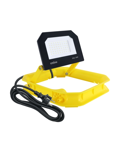 Zdjęcie: Naświetlacz SMD LED Aslan 30 W NW kolor czarny/żółty STRUHM