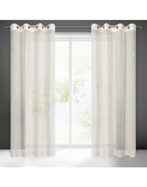 Zdjęcie: Zasłona gotowa Nadin 140x250 cm naturalny EUROFIRANY