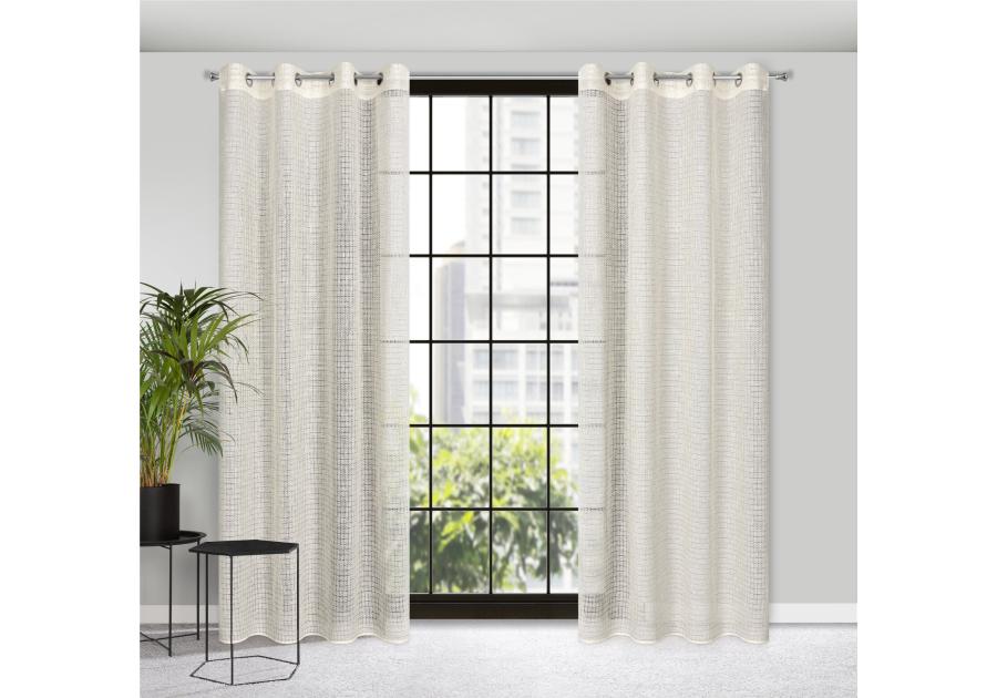 Zdjęcie: Zasłona gotowa Nadin 140x250 cm naturalny EUROFIRANY