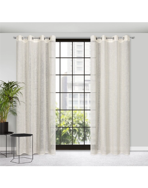 Zdjęcie: Zasłona gotowa Nadin 140x250 cm naturalny EUROFIRANY