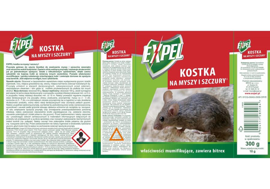 Zdjęcie: Kostka na myszy i szczury 300 g BROS