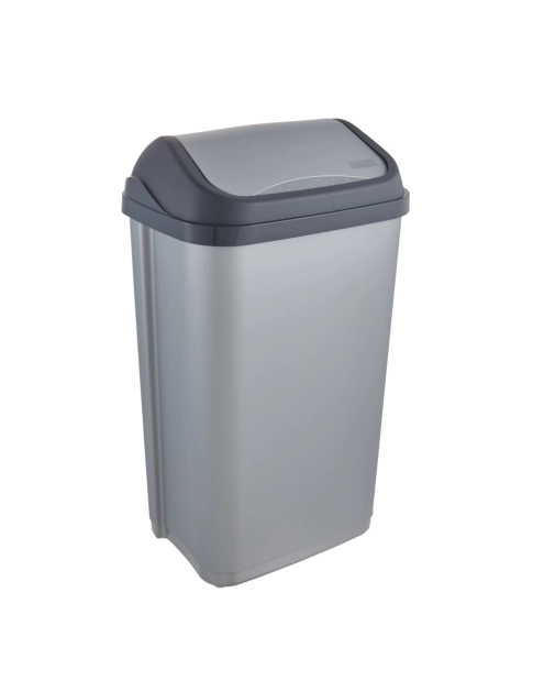 Zdjęcie: Kosz na śmieci z obrotową pokrywą swantje 50 L srebrny KEEEPER