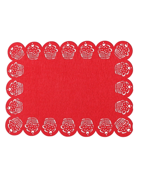 Zdjęcie: Podkładka stołowa Muffins 45x30 cm czerwony UNIGLOB