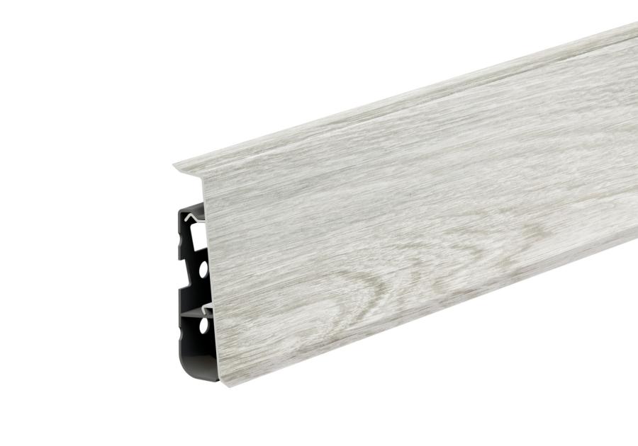 Zdjęcie: Listwa przypodłogowa PVC Hi Line Prestige 2,2x7,5 cm 2,50 m Jesion Santiago Mat CEZAR