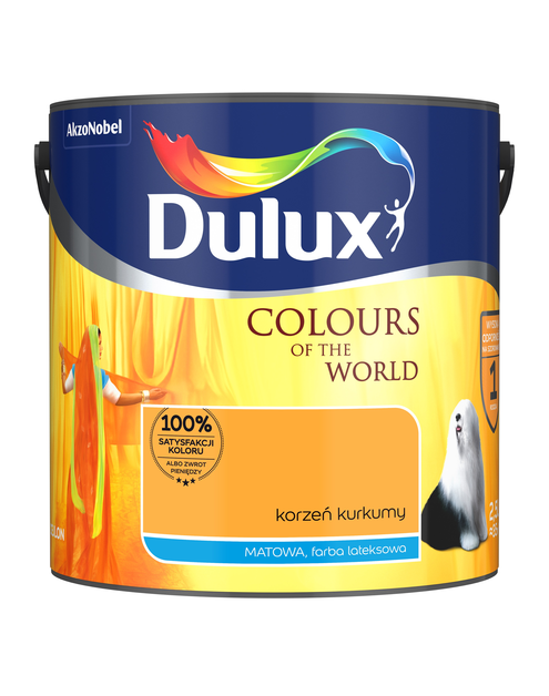 Zdjęcie: Farba do wnętrz Kolory Świata 2,5 L korzeń kurkumy DULUX