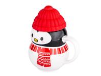 Zdjęcie: Kubek zimowy 380 ml z silikonową czapeczką pingwin ALTOM DESIGN