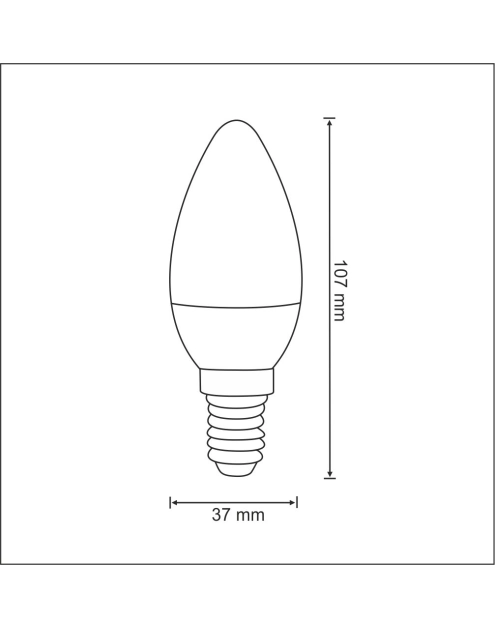 Zdjęcie: Żarówka LED Smart C37 E14 RGB 4,5 W 350lm POLUX