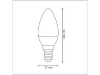 Zdjęcie: Żarówka LED Smart C37 E14 RGB 4,5 W 350lm POLUX