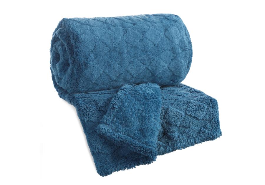 Zdjęcie: Koc Nancy 150x200 cm granatowy EUROFIRANY