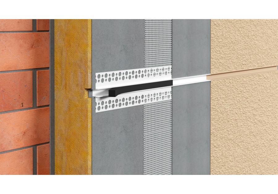 Zdjęcie: Listwa PVC do boniowania BP11 H1 L300 biały bez siatki 10x10 mm BELLA PLAST