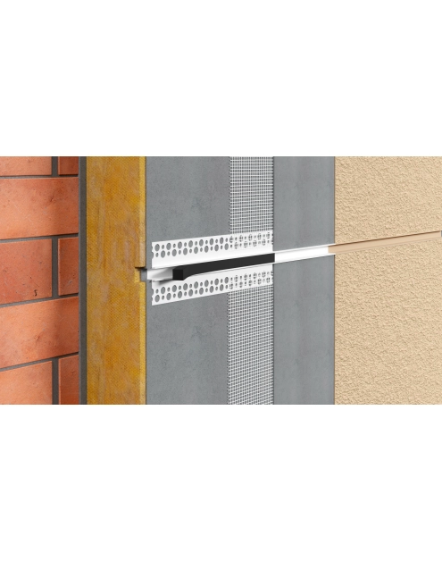 Zdjęcie: Listwa PVC do boniowania BP11 H1 L300 biały bez siatki 10x10 mm BELLA PLAST