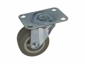 Zestaw z kołem gumowym 42 mm, 15 kg płyta obrotowa METRO