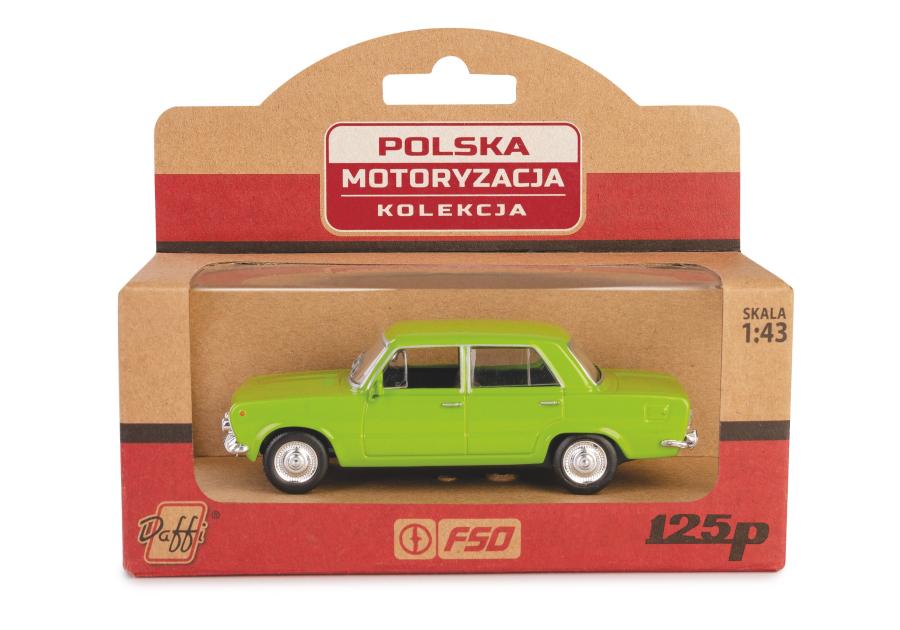 Zdjęcie: Model metalowy Prl Fiat 125P Fh02A-04-02 11254928 zielony DAFFI