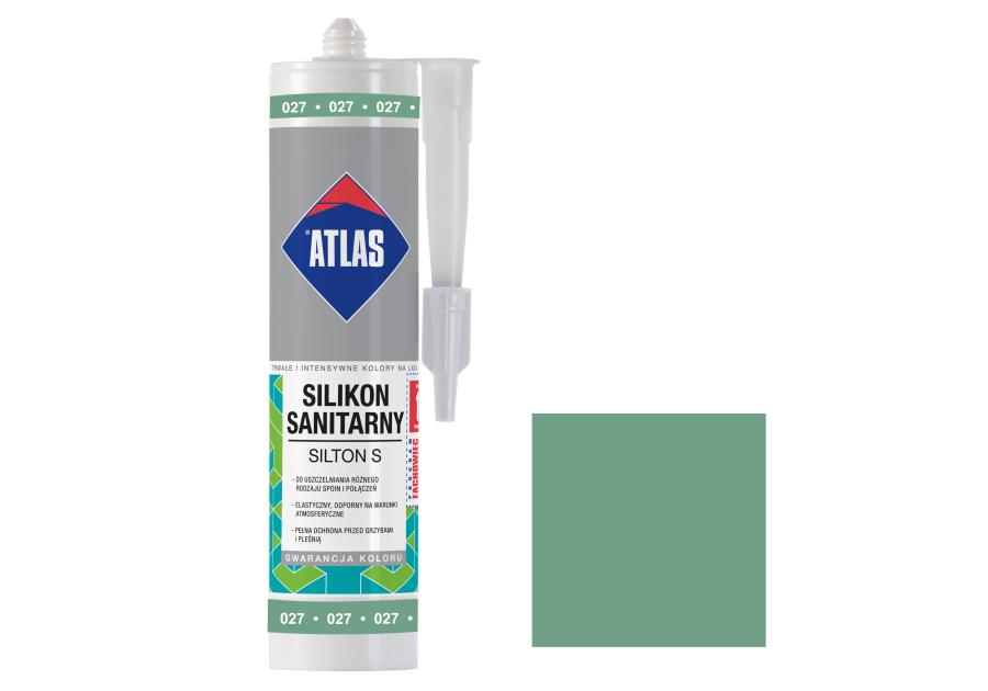 Zdjęcie: Silikon sanitarny Silton S zielony ATLAS