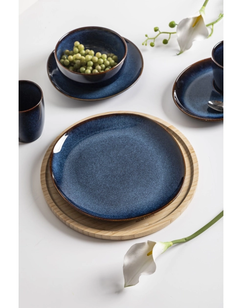 Zdjęcie: Talerz płytki Reactive Navy Blue 25,5 cm ALTOM DESIGN