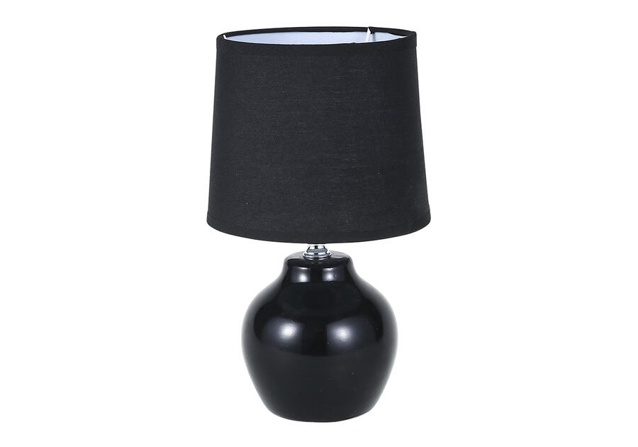 Zdjęcie: Lampa stołowa z podstawą ceramiczną 15x25 cm czarna ALTOMDESIGN