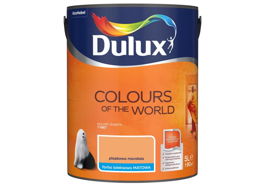 Zdjęcie: Farba do wnętrz Kolory Świata 5 L piaskowa mandala DULUX