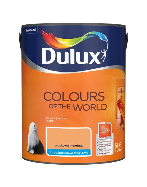 Zdjęcie: Farba do wnętrz Kolory Świata 5 L piaskowa mandala DULUX