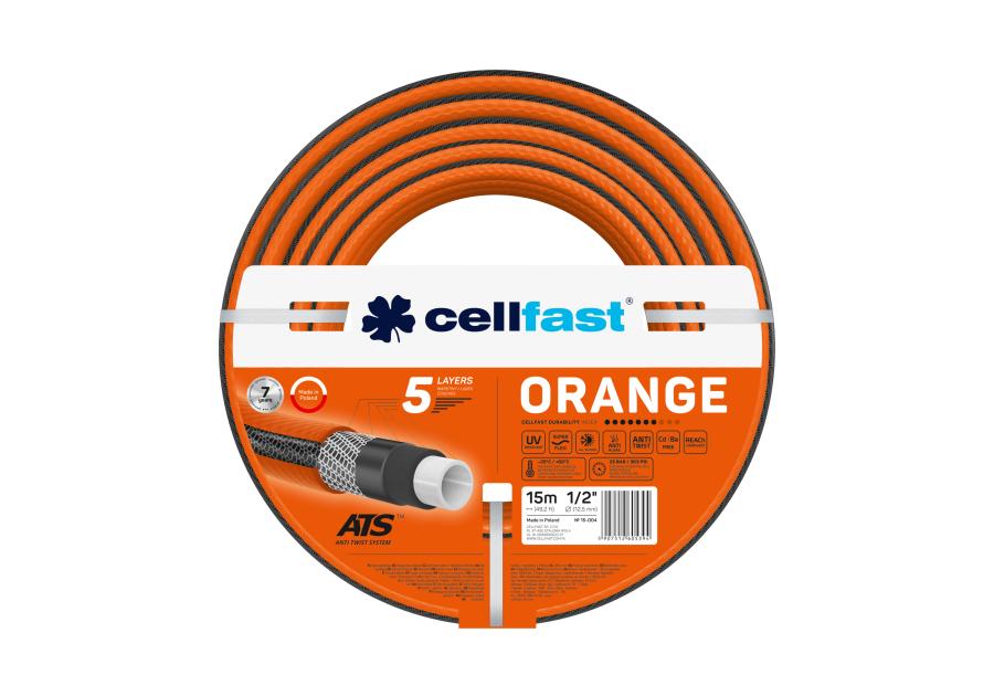 Zdjęcie: Wąż ogrodowy Orange 1/2" 15 m CELLFAST