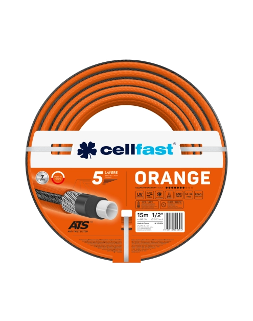 Zdjęcie: Wąż ogrodowy Orange 1/2" 15 m CELLFAST
