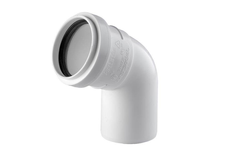 Zdjęcie: Kolano kanalizacyjne BI 50 67 stopni Comfort PIPELIFE