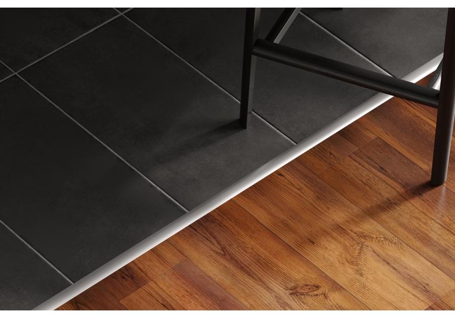 Zdjęcie: Profil progowy owalny aluminium anoda 20 mm 0,9 m srebrny CEZAR