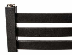 Grzejnik łazienkowy PSB Lupo 71,5x53 cm 395 W czarny grafit RADECO