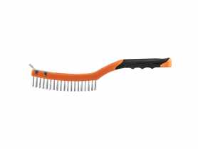 Szczotka druciana, drut nierdzewny, 3x19 rzędów, ze skrobakiem NEO