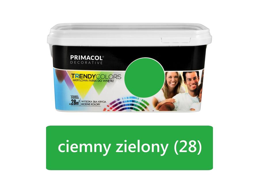 Zdjęcie: Farba Trendy Colors 5 L ciemny zielony PRIMACOL DECORATIVE