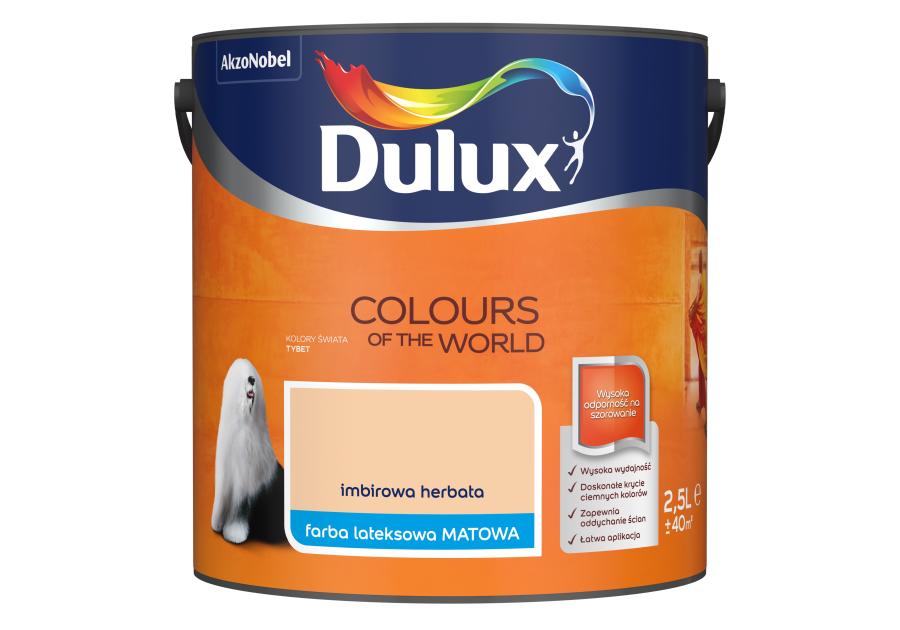 Zdjęcie: Farba do wnętrz Kolory Świata 2,5 L imbirowa herbata DULUX