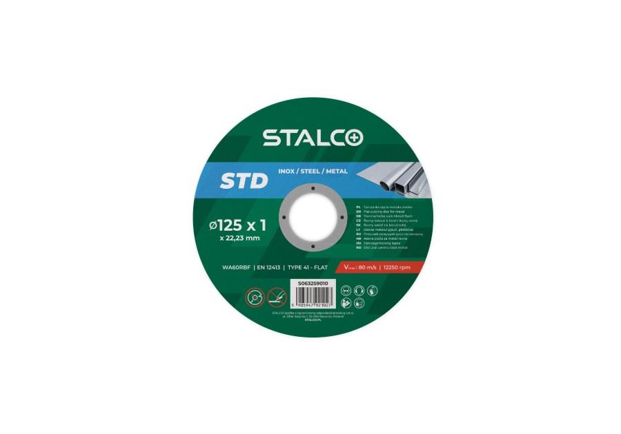 Zdjęcie: Tarcza do cięcia metalu płaska 125 x 1,0 mm STALCO
