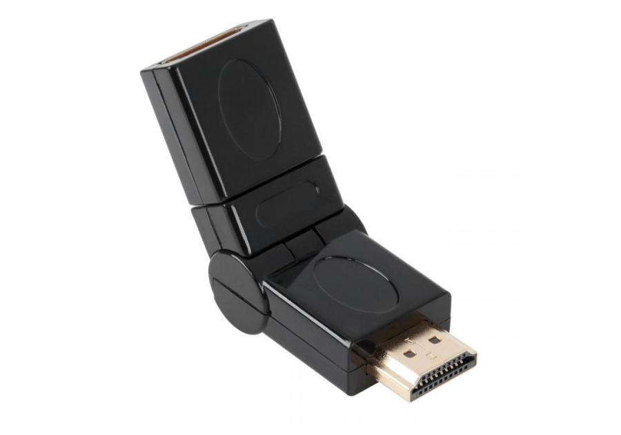 Zdjęcie: Złącze HDMI gniazdo - wtyk z możliwością rotacji ZLA0852 BODEX