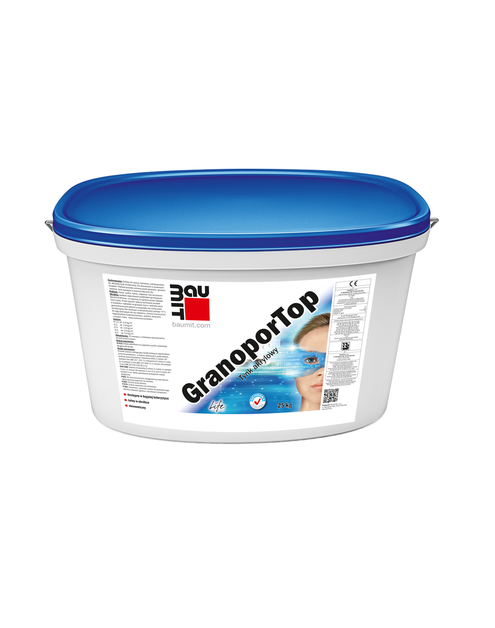 Zdjęcie: Tynk akrylowy GranoporTop K3 - kolor biały Life 0019 BAUMIT