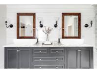 Zdjęcie: Wysoka bateria umywalkowa Gabro czarny/chrom INVENA